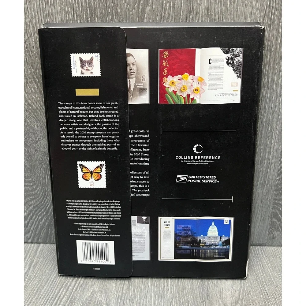 USPS The 2010 Stamp Yearbook Hardcover Collins Reference Icons Heritage Book